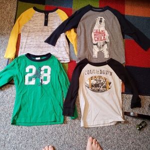 Bundle of toddler boy long sleve tees
